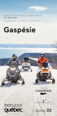 Gaspésie snowmobile trail map